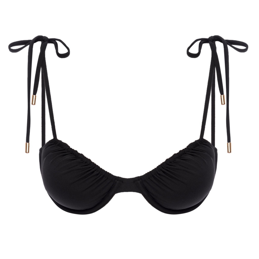 Monday Swimwear - Black Isla Mujeres Top (V)